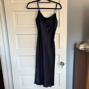 bebe Midnight Blue Midi Slip Dress